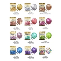 Ballons en latex métallisé épais de 10 pouces pour décorations de mariage, de maternelle et de fête, arrangements de ballons d'anniversaire