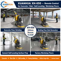 XUANHUA - Máquina Pulidora de Pisos de Concreto a Control Remoto, 18.5kW 22kW VFD, 650mm, Disco Único, Pulidora Industrial de Pisos Personalizada