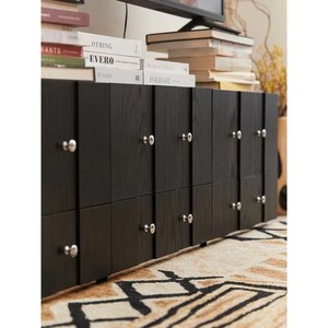 Mueble de Salón de Madera Maciza, Aparador de Almacenamiento de Madera de Cerezo, Diseño Moderno y Minimalista - Product Image 4