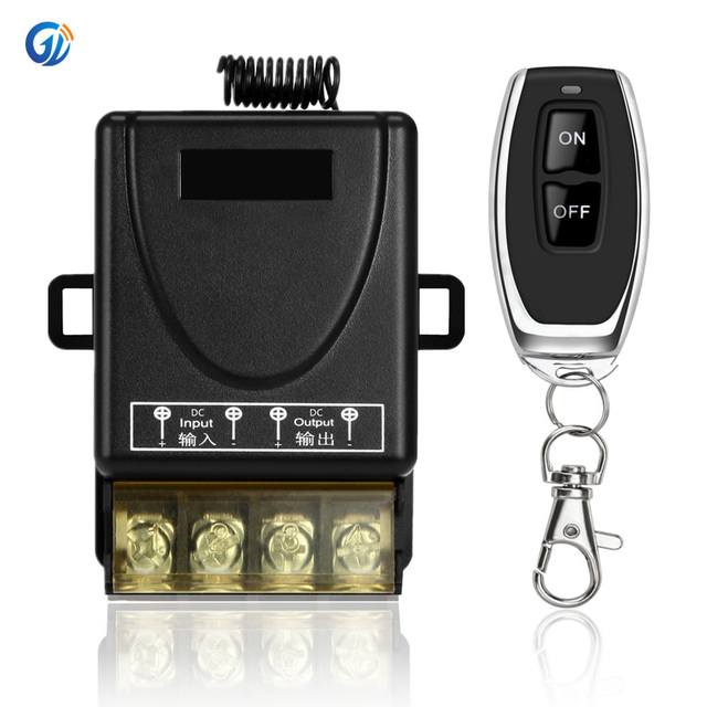 China Switch Manufacturer DC12v 24v 36v 48v 60v 72v 1ch Relay Wireless Rf Receiver CE Wireless Remote Control Switch  for Motor