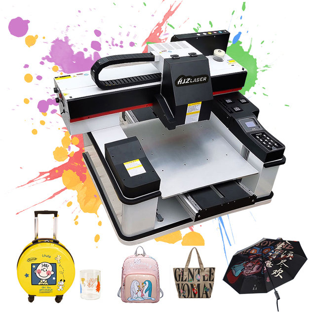 Mini 6090 9060 A0 Size UV DTF Printer LED Flatbed UV Printer for Gift Box Glass Oval Box