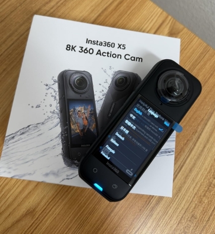 INSTA360 X5 15m Waterproof Replaceable Lenses 8K30fps INSTA 360 Video X5 Action Camera New Wind Guard 185 Mins Run Time