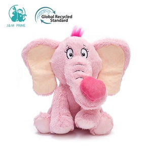 Valentines's Day Promotional <b>Gifts</b> Cute Stuffed <b>Elephant</b> Custom Logo Plush <b>Elephant</b> Toy - Product Image 2