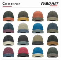 Gorra de Béisbol Personalizada al por Mayor, Estilo Vintage, de Dos Tonos, de Algodón Lavado, sin Estructura, Suave, de 6 Paneles, con Logotipo Bordado en 3D