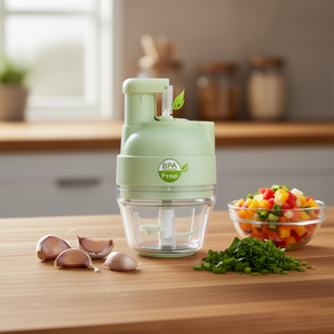 Mini Picadora Eléctrica de Alimentos de 4 Tazas, de Acero Inoxidable, Autolimpiante, Procesador de Carne y Ajo, Operación con una Sola Tecla - Product Image 2