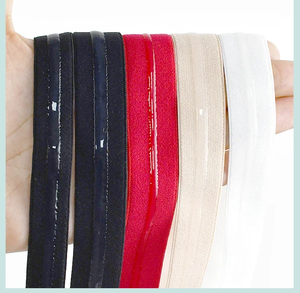 Bande élastique antidérapante colorée de 10mm <span class=keywords><strong>sangle</strong></span> de sous-vêtement en <span class=keywords><strong>caoutchouc</strong></span> de silicone transparent bande de <span class=keywords><strong>sangle</strong></span> extensible matériaux de couture - Product Image 2