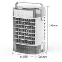 Ventilateur de refroidissement de bureau avec réservoir d'eau de 1000 ml, ventilateur rafraîchisseur d'air alimenté par USB, refroidisseur évaporatif personnel portable pour la maison et le bureau