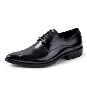 Chaussures Oxford pour hommes de style britannique haut de gamme, formelles, à lacets, en cuir véritable, imperméables, respirantes, à bout pointu, fabriquées à la main - Product Image 6