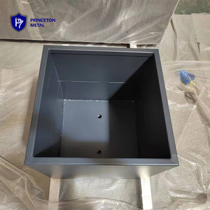 Grands pots d'arbre extérieurs en métal personnalisables Ensemble de jardinières décoratives de conception pour la plantation de pépinière de maison de jardin - Product Image 1