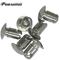 Boutons Dzus en aluminium à découpe sous-couche 7/16"x.500, système à quart de tour, accessoires pour voitures de sprint