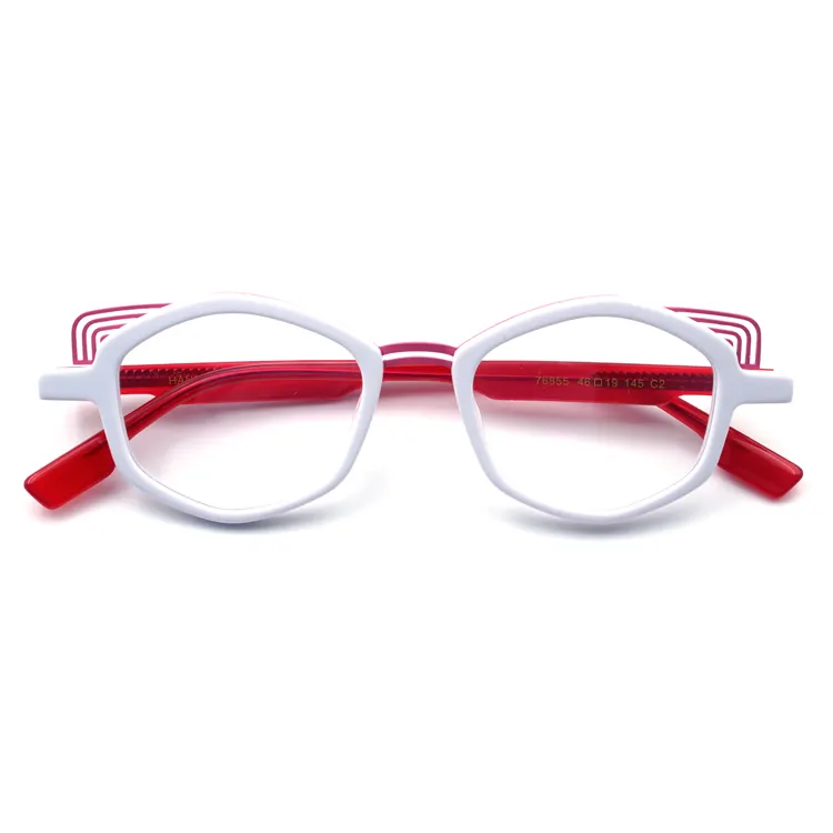 Finione kacamata bingkai dapat diganti, kacamata optik wanita berlian imitasi