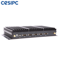 IPC Industrial PC 2 ethernet 6 USB 6 COM linux 4G komputer kotak tanam J1900 J4125 celeron mini LINUX pc Industri