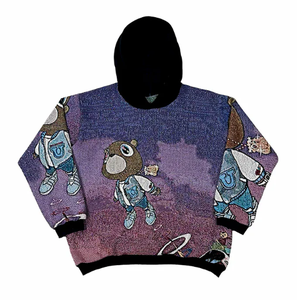 Tapisserie personnalisée Couverture à capuche Streetwear <span class=keywords><strong>Rap</strong></span> Star Tapisserie tissée Jacquard Hoodies - Product Image 6