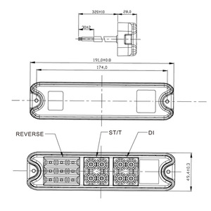 Feux arrière LED 7 pouces pour camion, clignotants LED, ensemble de feux arrière 10-80V - Product Image 5