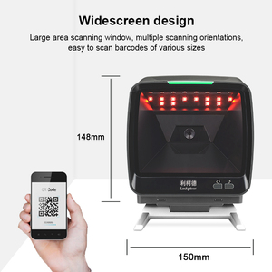 Escáner de lector de código de barras <span class=keywords><strong>QR</strong></span> 2D de escritorio de alto rendimiento Lector de pasaporte y escáner de tarjeta de identificación Escáner de código de barras - Product Image 3