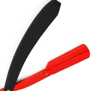 มีดโกนเหล็กกล้าไร้สนิมแบบตรง จับถนัดมือ สำหรับโกนผม ตัดแต่งทรงผม ใช้ในร้านเสริมสวย พร้อมโลโก้สั่งทำได้ - Product Image 6