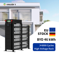 Batteries LiFePO4 lithium-ion pour stockage d'énergie solaire, haute tension 200-800V, 130Ah, 26kW, 30kW, 40kW, 50kW, 60kW, 100kW, 6000 cycles