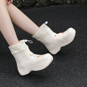 Botas de Chuva Femininas com Solado Grosso Leves Antiderrapantes Botas de Solado Macio para Uso Externo Botas Resistentes à Água - Product Image 2