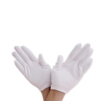 Gants en coton blanc design personnalisé, réutilisables et à prix abordable, avec logo personnalisé, uniforme de fanfare