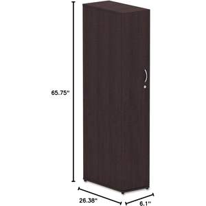 Armario portátil Alera Valencia Series Espresso 11.88w X 22.78d X 65h - Product Image 4