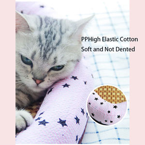 Geerduo-cama de verano para perros y gatos, cómoda y portátil, con forma de corazón, de mimbre, Oxford - Product Image 4