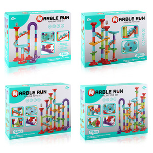 Juego de juguetes DIY de canicas de 142 piezas, paquete de bloques de construcción educativos para niños, hecho de plástico - Product Image 5