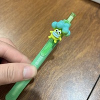 Stylo neutre à thème végétal, design créatif et original, pour étudiants, avec breloques maïs et aubergine à grande bouche, encre noire, en plastique