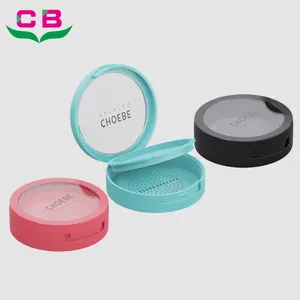 Choebe 10g 10ml New Round Single Rouge Cream Packaging Blush Palette Compact Case With Transparent Lid