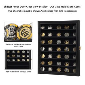 Wholesale Custom Wooden & Rosewood Challenge Coin Display Case Box with Solid Wood Holder for Military Commemorative Collection - Product Image 3