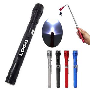 Linterna de Trabajo de Aleación de Aluminio Personalizada, con Batería de Botón, Herramienta Magnética de Recogida, Cabezal Flexible Telescópico, 3 LED - Product Image 1