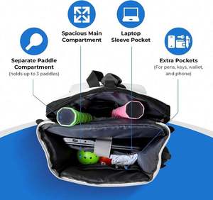 Muestra Gratis, Bolsa de Pickleball Deportiva Personalizada de Nuevo Diseño, Duradera y de Venta Caliente, con Compartimento para Zapatos, Mochila de Viaje para Hombres y Mujeres - Product Image 6