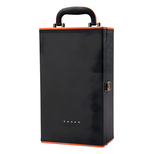 Biểu Tượng Tùy Chỉnh Vỏ Sò Đôi Hai Chai Rượu Vang Hộp Với Xử Lý Cho Kỳ Nghỉ Quà Tặng Đám Cưới Rượu Vang Hộp - Product Image 2