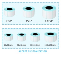 Rouleaux d'étiquettes adhésives personnalisées, impression thermique, résistantes à l'huile, forte adhérence, autocollants d'emballage logistique