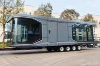 Maison préfabriquée modulaire en forme de capsule spatiale avec 2 chambres, intelligente, solaire, écologique, petite villa mobile pour hôtel, complexe hôtelier, site de glamping