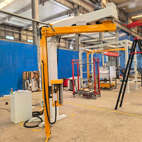 Machine d'emballage à bras rotatif électrique, machine d'enroulement automatique à convoyeur à bande cantilever pour applications alimentaires et de boissons