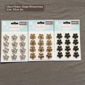Mélange de perles <span class=keywords><strong>en</strong></span> strass acryliques, Scrapbooking pour embellissements, gemmes adhésifs, strass, dos plat, demi-perles - Product Image 5