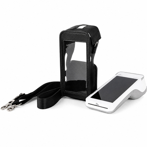 OEM POS Terminal Protective case PAX A920 PRO PU Leather Cover with Strap Handheld POS Holster Case Custom Pos Protective Sleeve