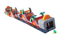 Parcours d'obstacles gonflable Tropical Lava en 3 parties pour la vente
