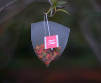 Sachets jetables en nylon de qualité alimentaire, en forme de pyramide triangulaire, avec cordon et étiquette, thermoscellables, pour herbes et feuilles de thé en vrac