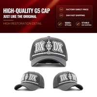 Gorras de Béisbol Barbas Originales 100% Nuevas, Bordadas, de 5 Paneles, con Visera Curva de Gamuza, Fabricante de Gorras Barbas Personalizadas