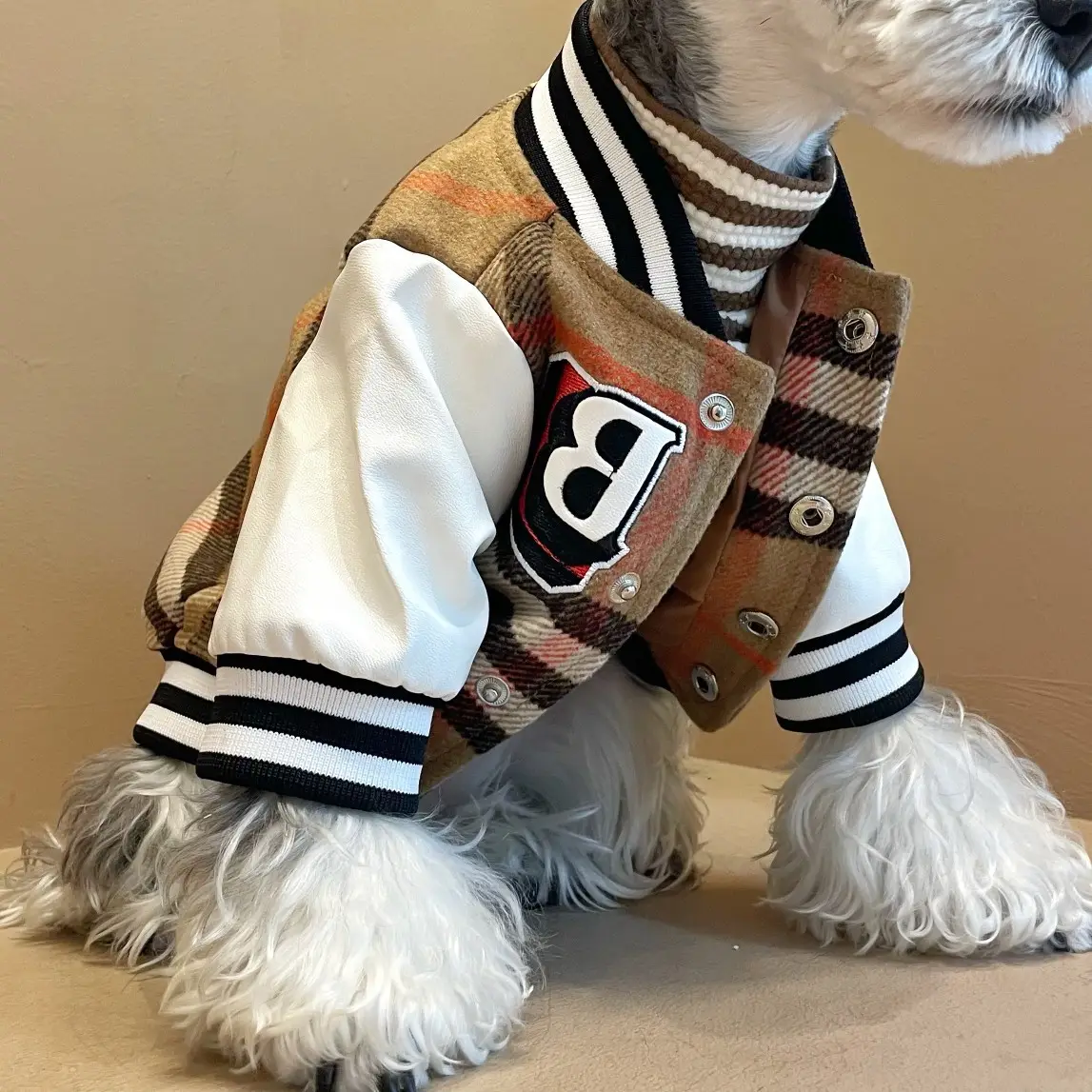 Novo Estilo Pet Jacket Quente Inverno Fleece Dog Clothes Pet Outfit