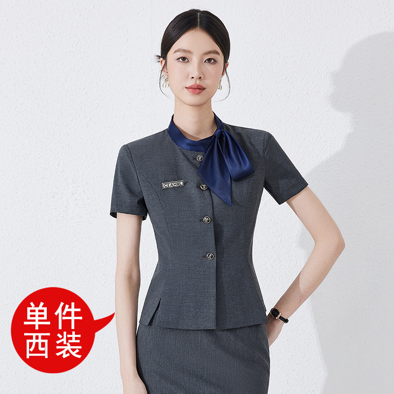 Dark gray suit