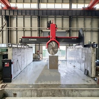 Grande scie à disque monobloc de type pont haute précision pour blocs de granit et de marbre surdimensionnés