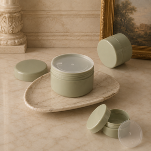 Tarro de almacenamiento de lujo de boca ancha de alta calidad de 100 g, recipiente vacío con cierre hermético, recipiente recargable para mascarillas de barro, exfoliante corporal y pasta para el cabello - Product Image 1