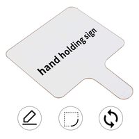 Tableau blanc magnétique double face portable en MDF avec cadre PE fin pour fournitures scolaires