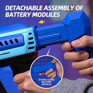 Máquina automática de burbujas de 57 agujeros, pistola de burbujas de juguete recargable, máquina de burbujas eléctrica para niños con soplador de luz, juguete de verano para exteriores - Product Image 4