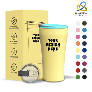 Qianchuan Stainless Steel Tumbler 12oz BPA Free Vacuum <b>Insulated</b> Travel <b>Mug</b> For Home Office Use - Product Image 1