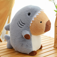 Botu Nouveau Capibaras Peluche Animal Peluche Jouets Creative Requin Capybara Peluche Poupées Oreiller Anime Dessin Animé Usine En Gros