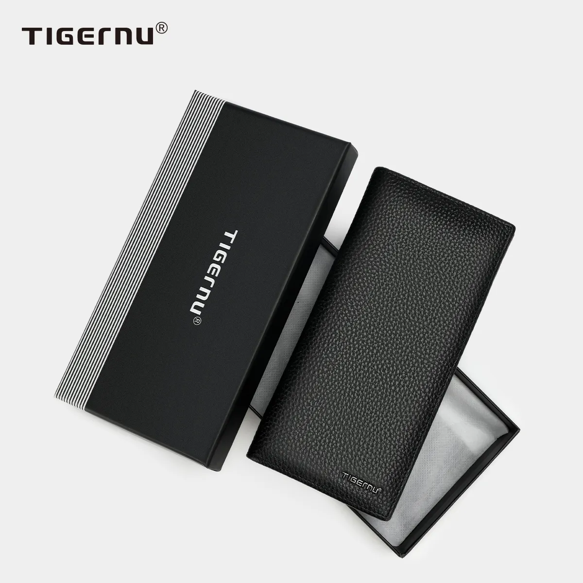 Tigernu T-S8003 긴 스타일 영원히 젊은 스마트 폰 가방 비즈니스 디자이너 카드 홀더 정품 가죽 지갑