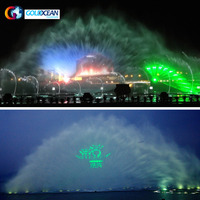 DISEÑO GRATUITO Proyector Láser de Bajo Costo a Precio de Fábrica para Proyecciones de Películas en Pantalla de Agua para Lagos, Parques y Entidades Gubernamentales